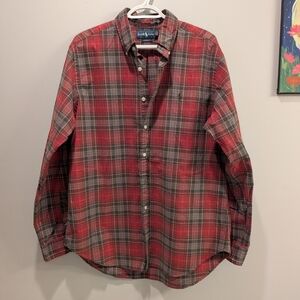 Ralph Lauren Men's Red Plaid Shirt